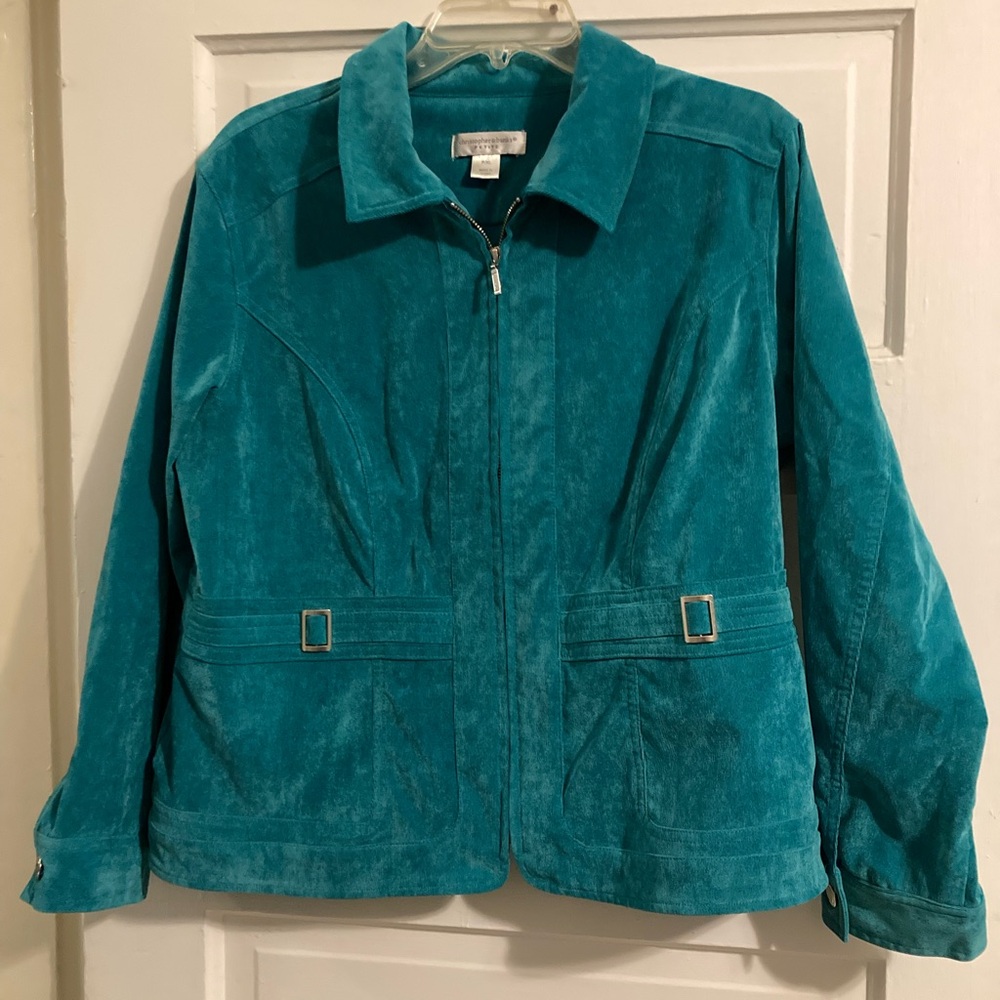 Christopher and Banks turquoise blazer jacket size XL petite